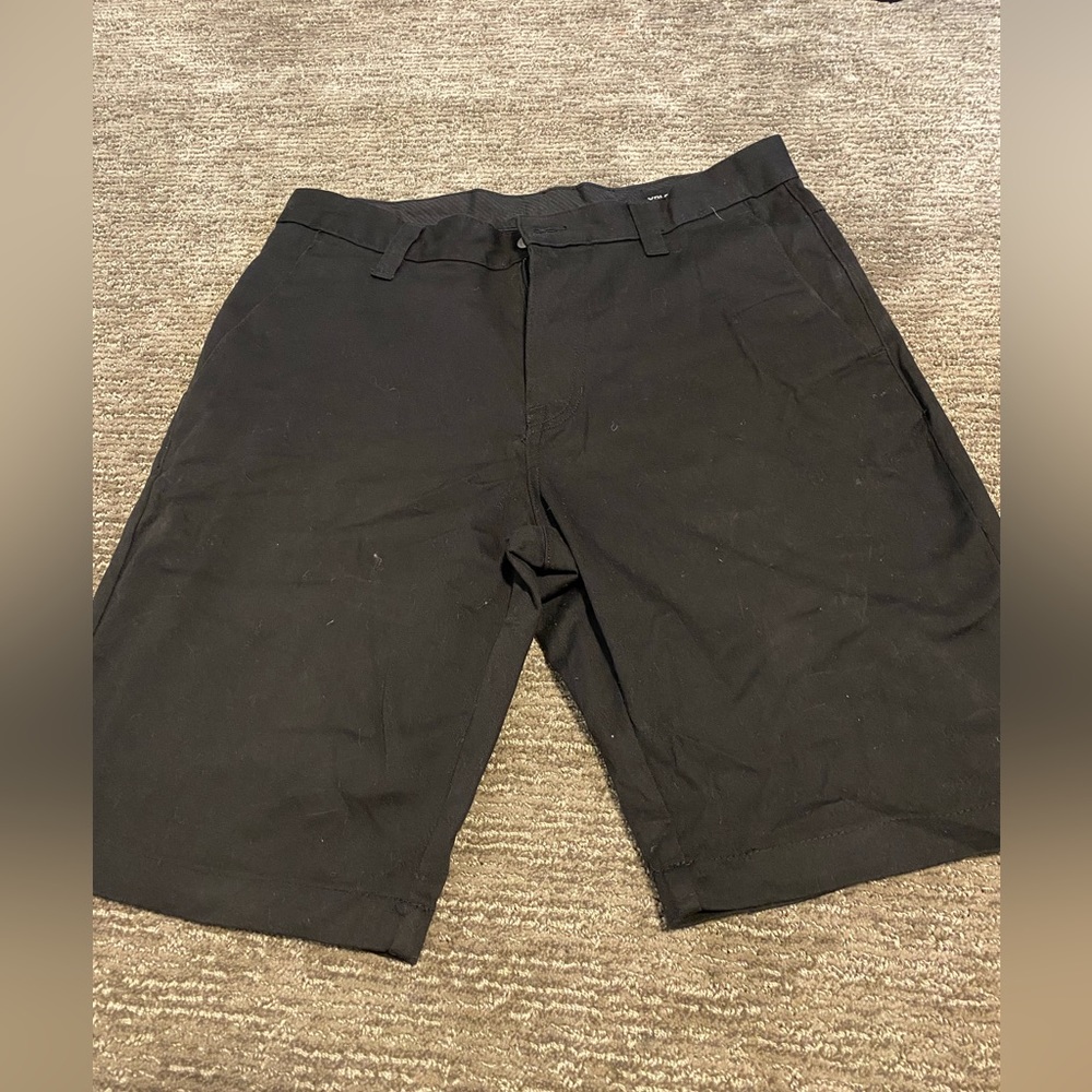 Volcom black chino shorts slightly used size waist 33